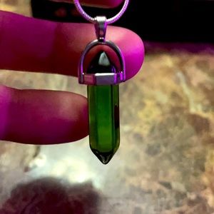 Green Crystal necklace